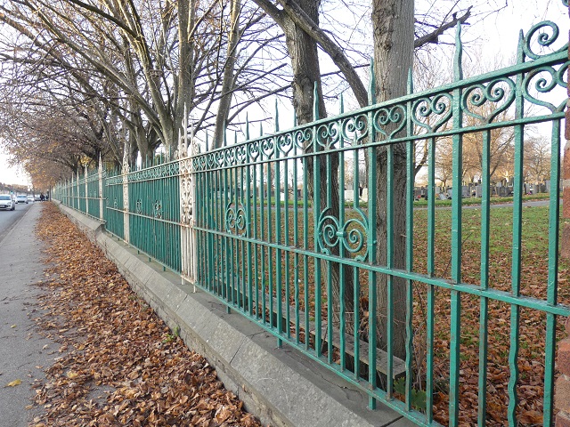 Railings at Leigh Cemetery